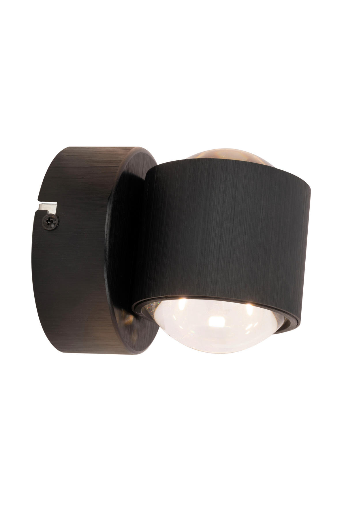 LED-WANDLEUCHTE 12/11 cm   - Schwarz, Design, Kunststoff/Metall (12/11cm) - Novel
