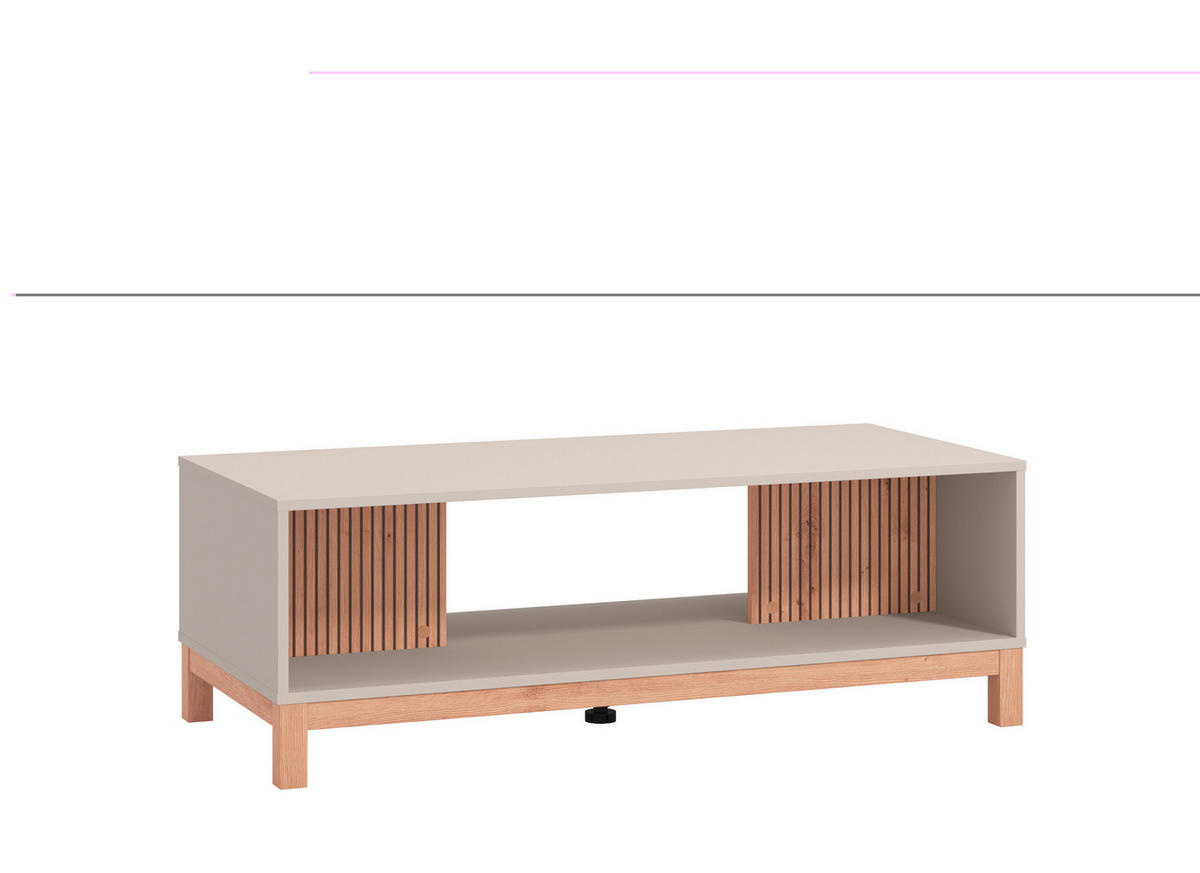 KONFERENČNÍ STOLEK, kašmírová, dub artisan, kompozitní dřevo, 120,5/55/41 cm - kašmírová/dub artisan, Basics, kompozitní dřevo (120,5/55/41cm) - Hom`in