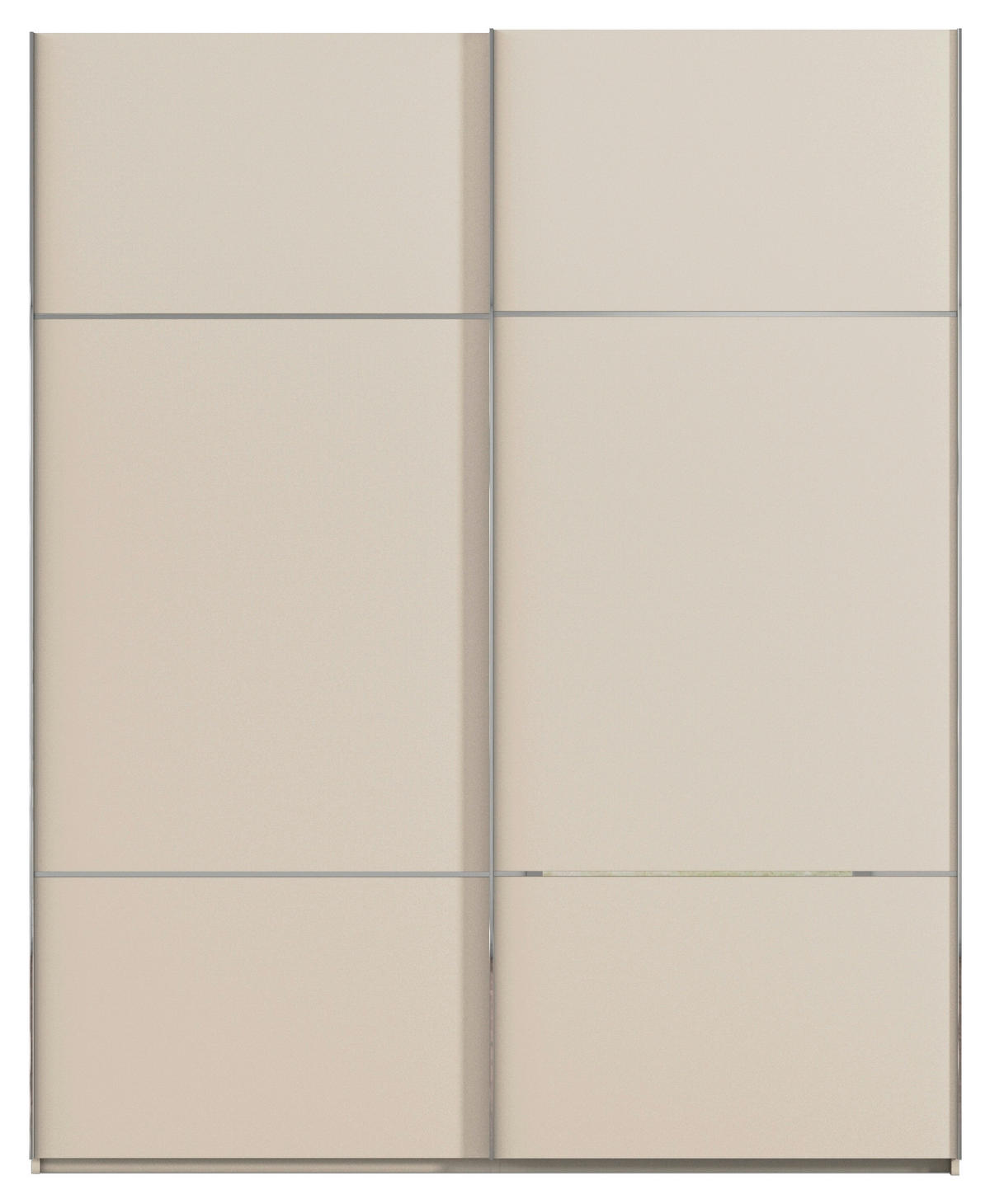 SCHWEBETÜRENSCHRANK in Champagner  - Chromfarben/Champagner, Konventionell, Holzwerkstoff/Metall (201/223/68cm) - Novel
