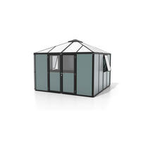 GERÄTEHAUS 321,5/264,5/321,5 cm  - Schwarz, Basics, Kunststoff/Metall (321,5/264,5/321,5cm)