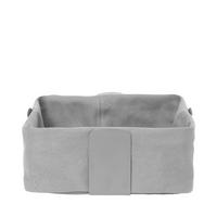 BROTKORB - Hellgrau, Design, Textil/Metall (26/10/26cm) - Blomus
