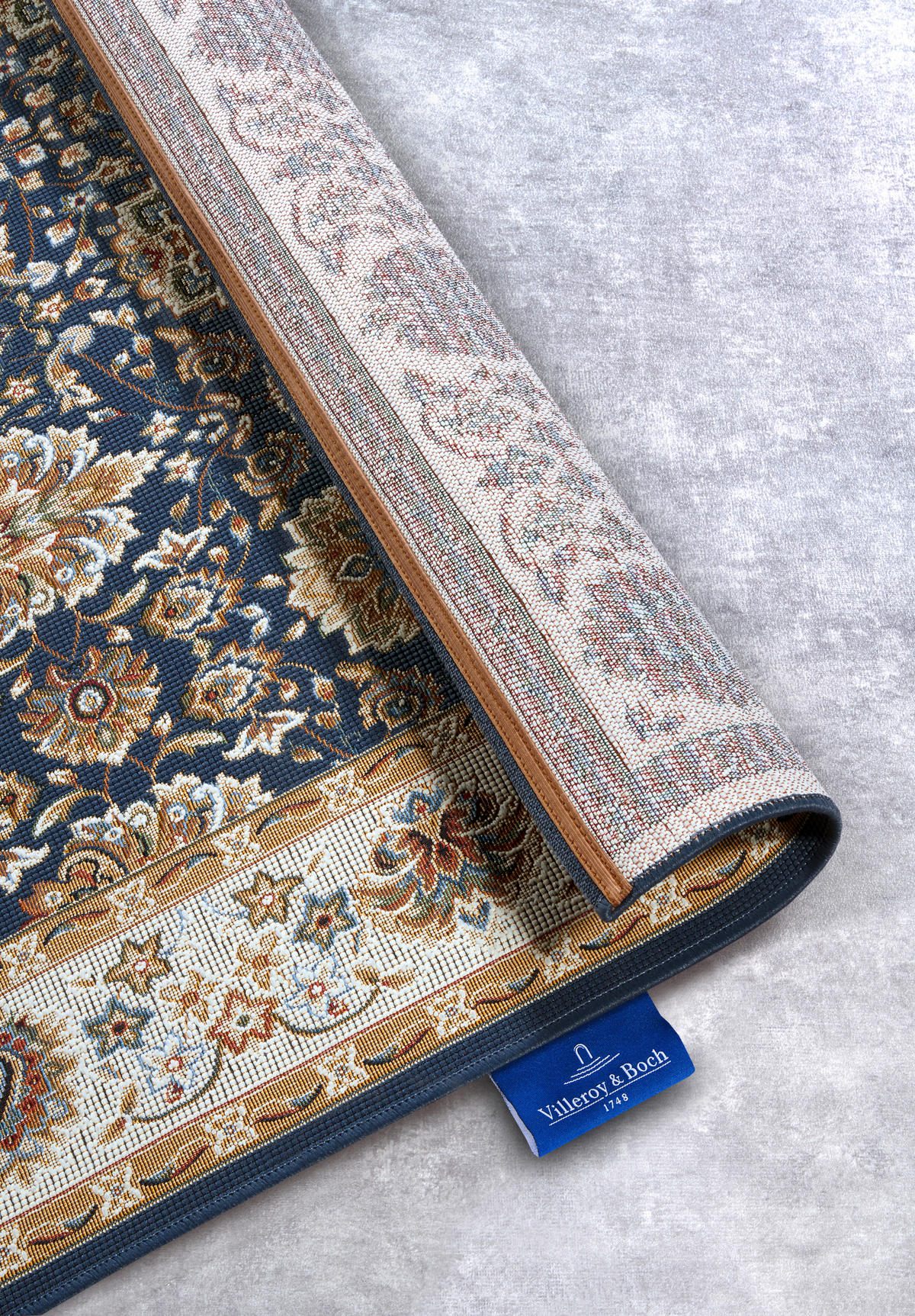 OUTDOORTEPPICH 120/180 cm Kollektion 1767 Blau, Creme  - Blau/Creme, Design, Kunststoff (120/180cm) - Villeroy & Boch