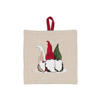 GRYTLAPP mörkröd, beige  - beige/mörkröd, Basics, textil (20/20cm)