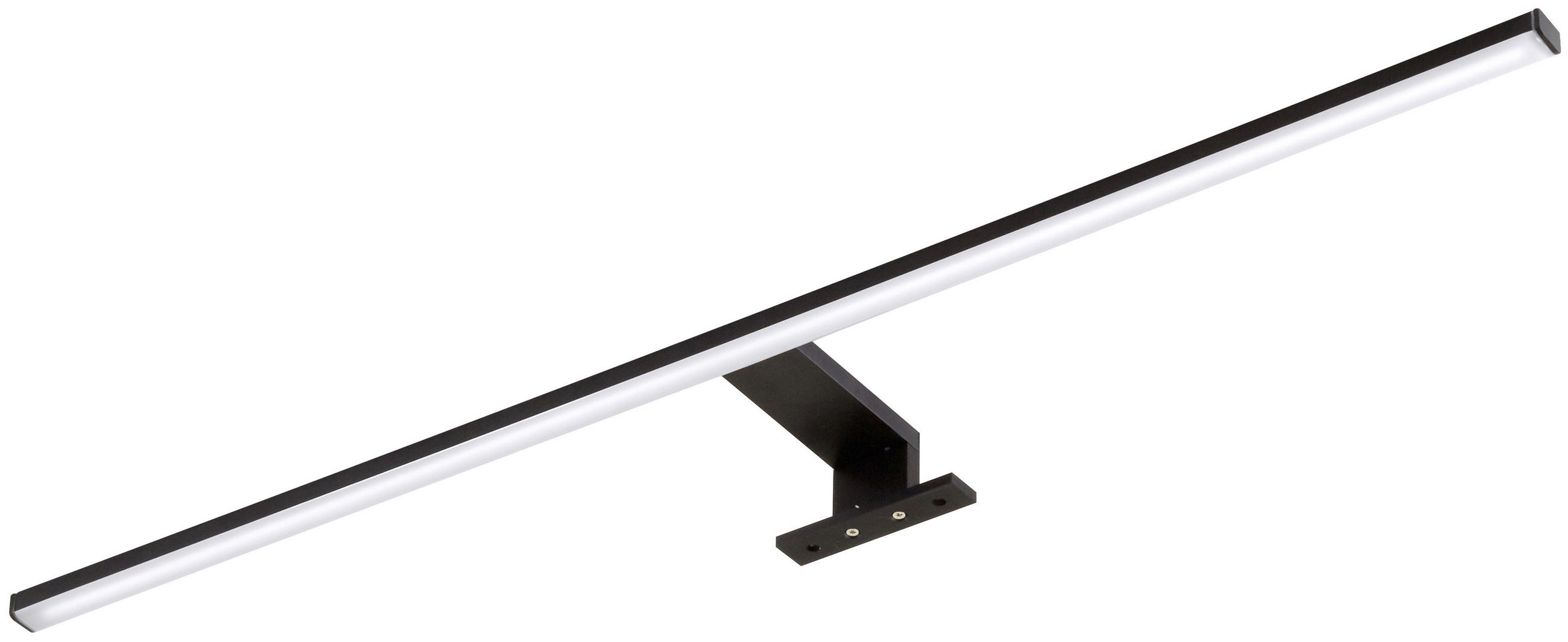 AUFBAULEUCHTE Aufsatzleuchten 60/2,6/12,2 cm   - Schwarz, Basics, Kunststoff/Metall (60/2,6/12,2cm) - Sadena