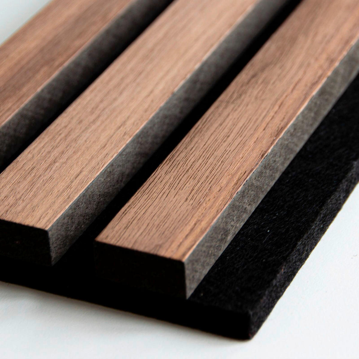 AKUSTIKPANEEL Echtholz 60/60/2,1 cm  - Walnussfarben, Design, Holzwerkstoff (60/60/2,1cm)