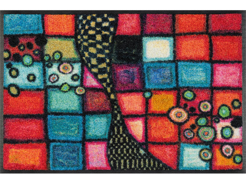 FUßMATTE 40/60 cm Tiger Tundra  - Multicolor, KONVENTIONELL, Kunststoff/Textil (40/60cm) - wash+dry