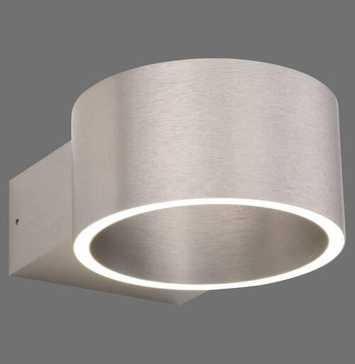 LED-WANDLEUCHTE Pure Clipse 18,5/15/8 cm   - Alufarben, Design, Kunststoff/Metall (18,5/15/8cm) - Neuhaus PURE