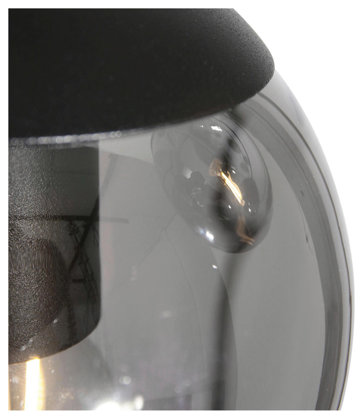 DECKENLEUCHTE     - Schwarz, Trend, Glas/Metall (60/115-373/60cm)