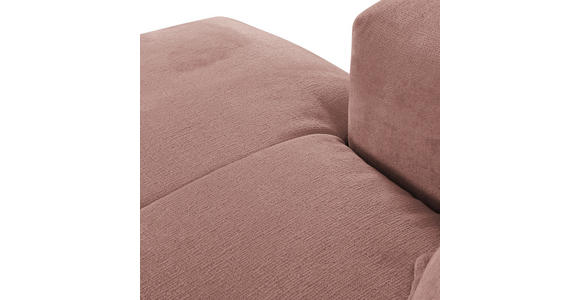 ECKSOFA in Chenille Altrosa  - Schwarz/Altrosa, Design, Kunststoff/Textil (175/280cm) - Landscape