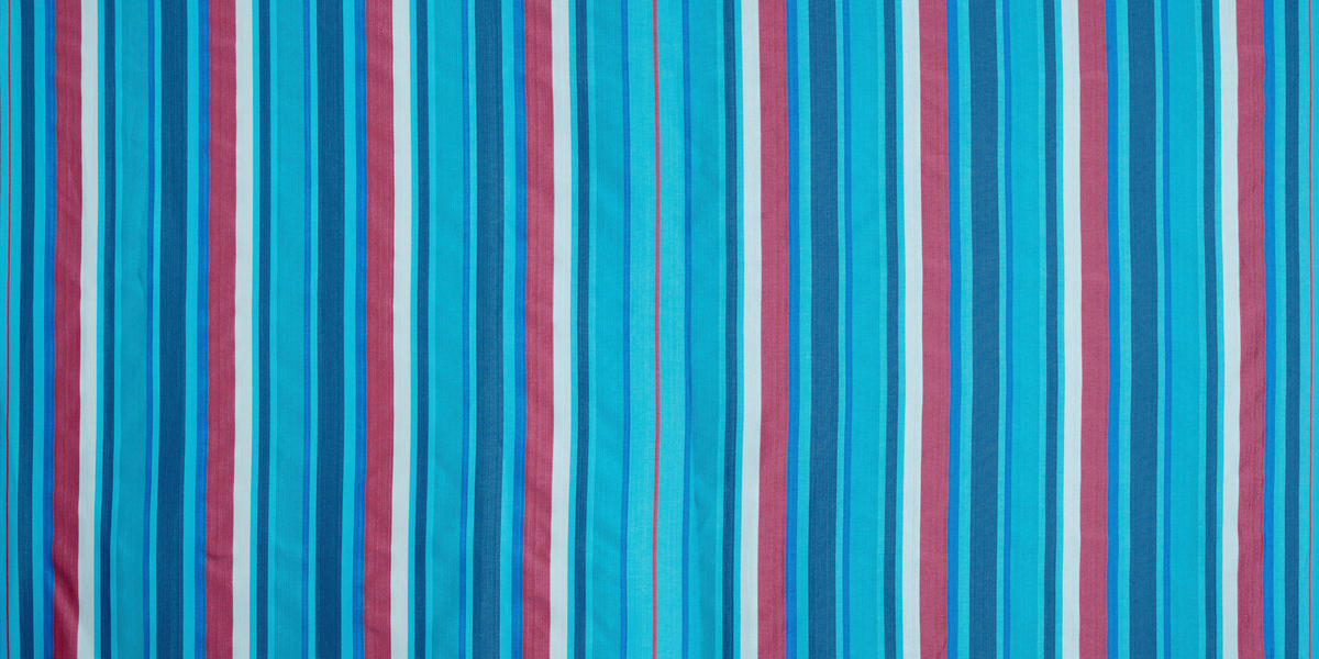 HÄNGEMATTE double outdoor  - Blau/Kirschrot, KONVENTIONELL, Textil (160/350cm) - La Siesta