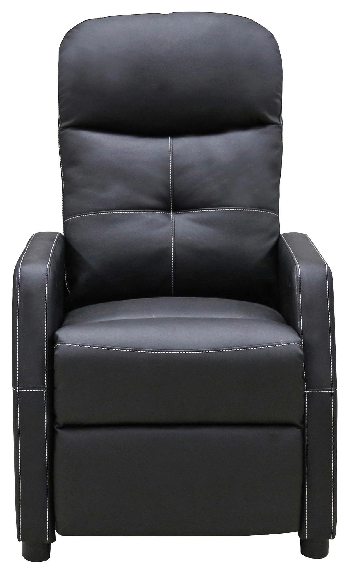 FOTELJA ZA GLEDANJE TELEVIZORA 65/80-105/90-154 cm , crna  - bela/crna, Osnovno, tekstil/plastika (65/80-105/90-154cm) - Ti'me