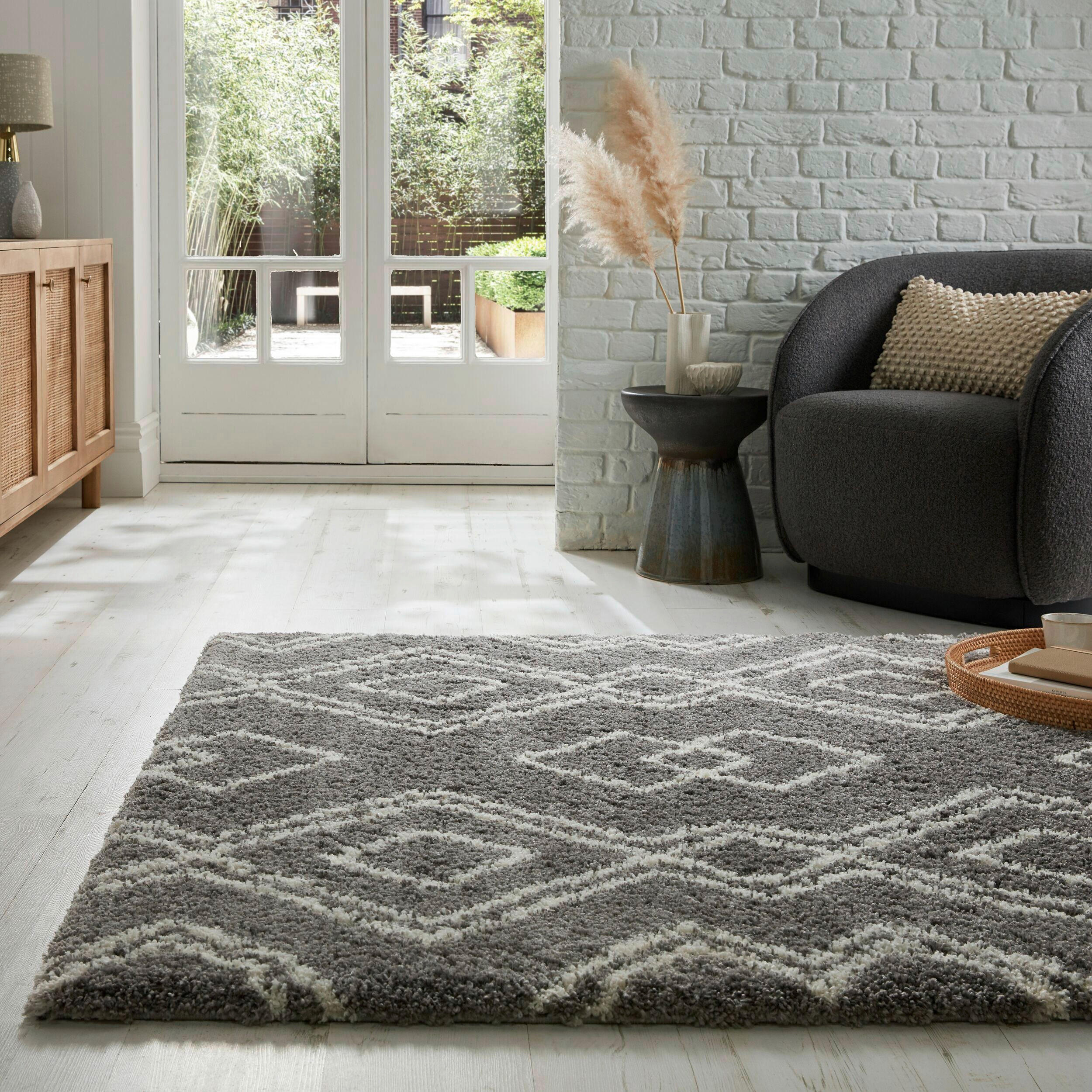 HOCHFLORTEPPICH 200/290 cm Atlas Grau  - Grau, KONVENTIONELL, Textil (200/290cm)