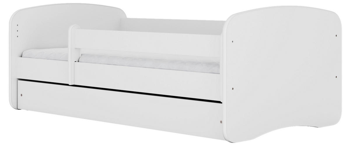 KINDER-/JUNIORBETT - Birkefarben/Weiß, MODERN, Holz/Holzwerkstoff (80/160cm) - MID.YOU