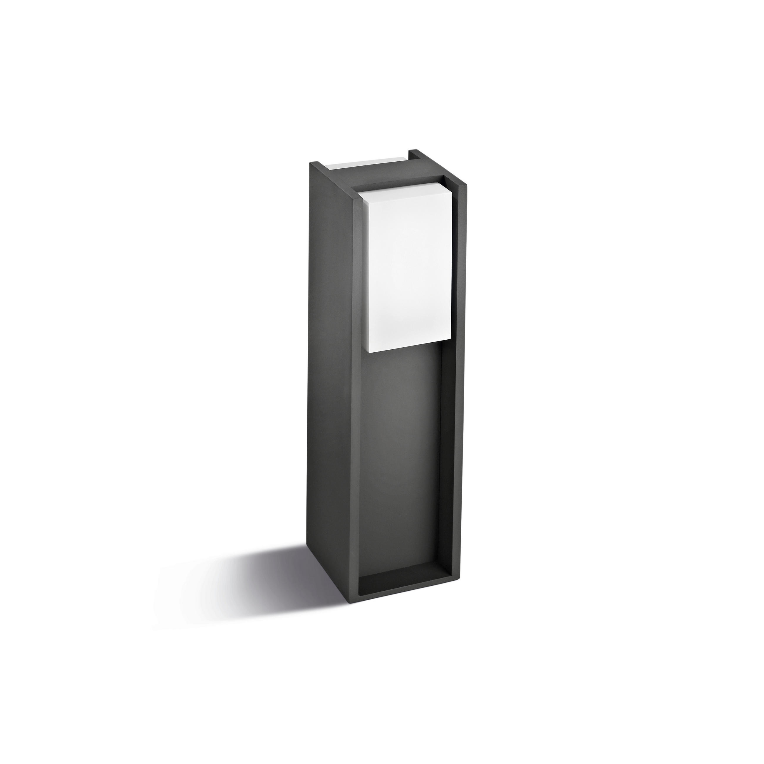 POLLERLEUCHTE Bridge 12,1/40,2/12,1 cm   - Schwarz, Basics, Kunststoff/Metall (12,1/40,2/12,1cm) - Philips