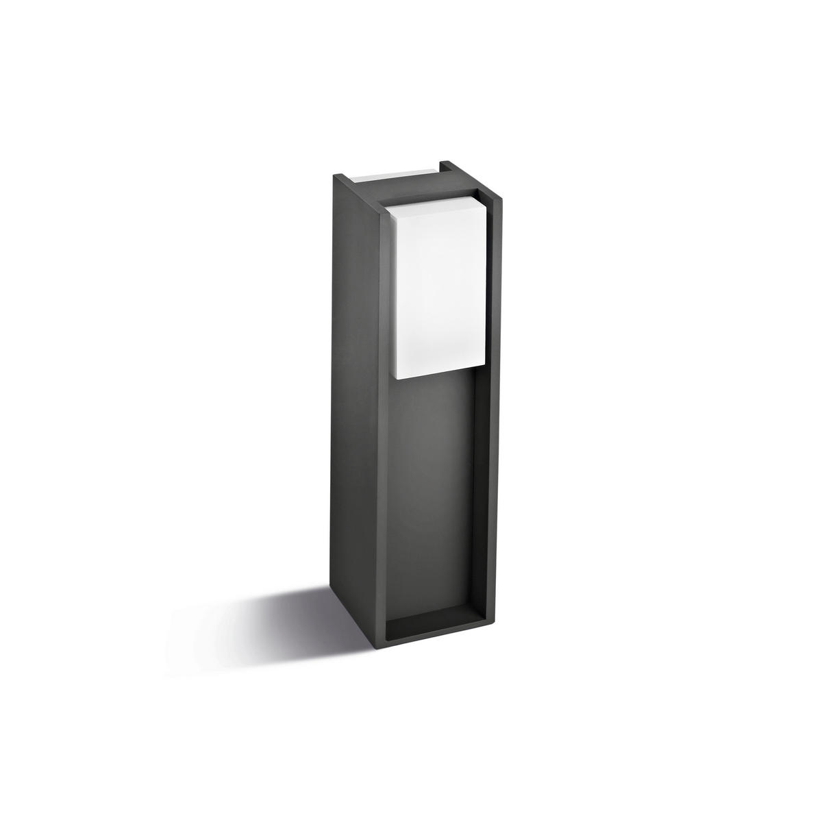 POLLERLEUCHTE Bridge 12,1/40,2/12,1 cm   - Schwarz, Basics, Kunststoff/Metall (12,1/40,2/12,1cm) - Philips