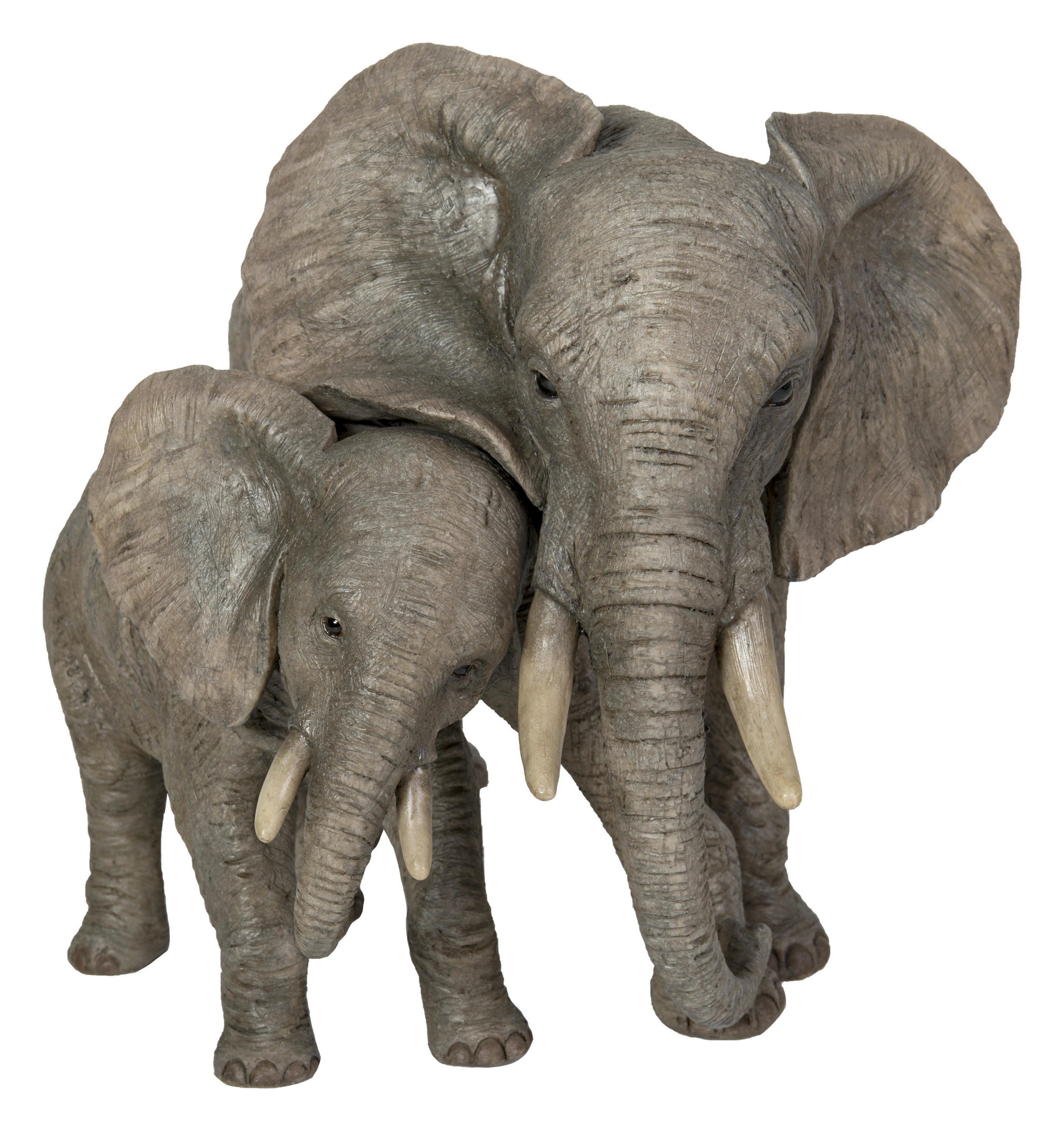 DEKOELEFANT - Graubraun, LIFESTYLE, Kunststoff (30,5/24/26cm) - Ambia Home