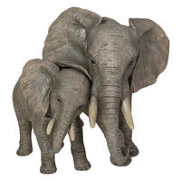 DEKOELEFANT - Graubraun, LIFESTYLE, Kunststoff (30,5/24/26cm) - Ambia Home