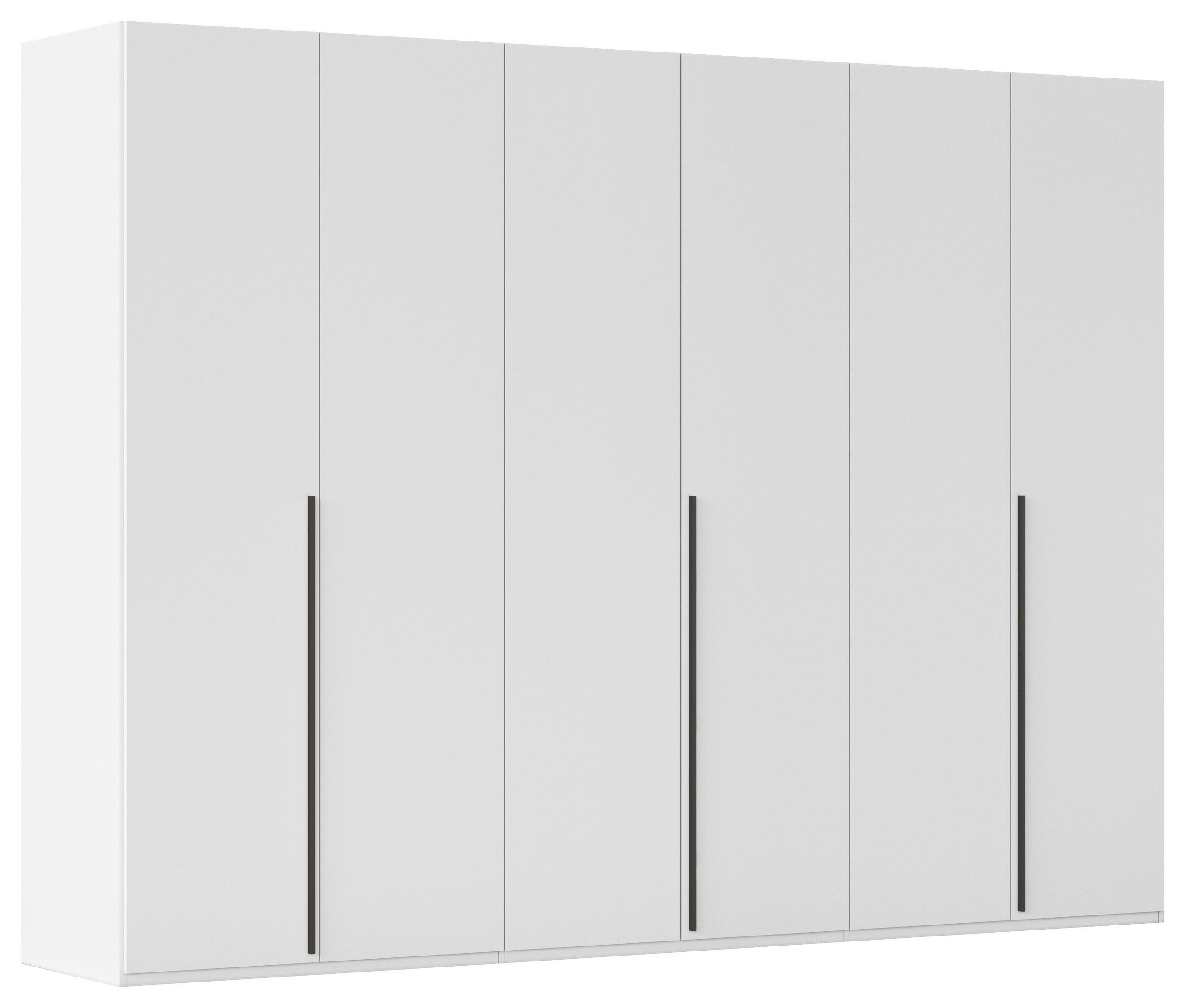 DREHTÜRENSCHRANK 301/223/60 cm 6-türig Weiß  - Graphitfarben/Weiß, Design, Holzwerkstoff/Metall (301/223/60cm) - home24