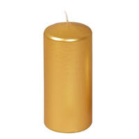 STUMPENKERZE 5,7/13 cm  - Goldfarben, Basics, Naturmaterialien (5,7/13cm)