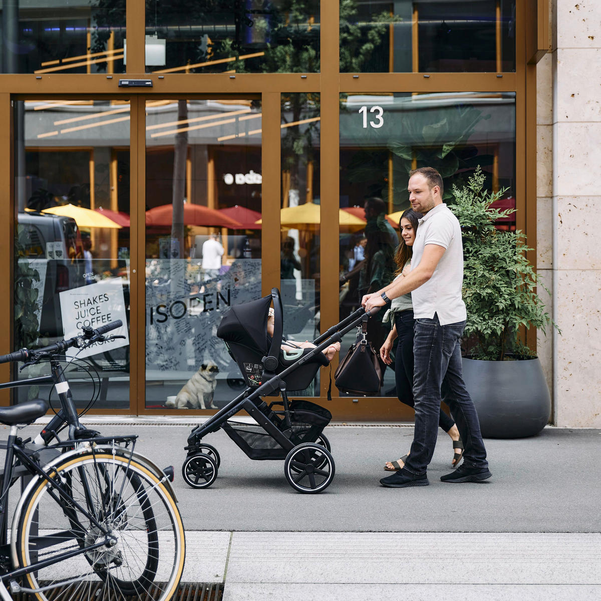 BABYSCHALE TULIP   - Schwarz, Basics, Kunststoff/Textil (64/44/59cm) - ABC Design