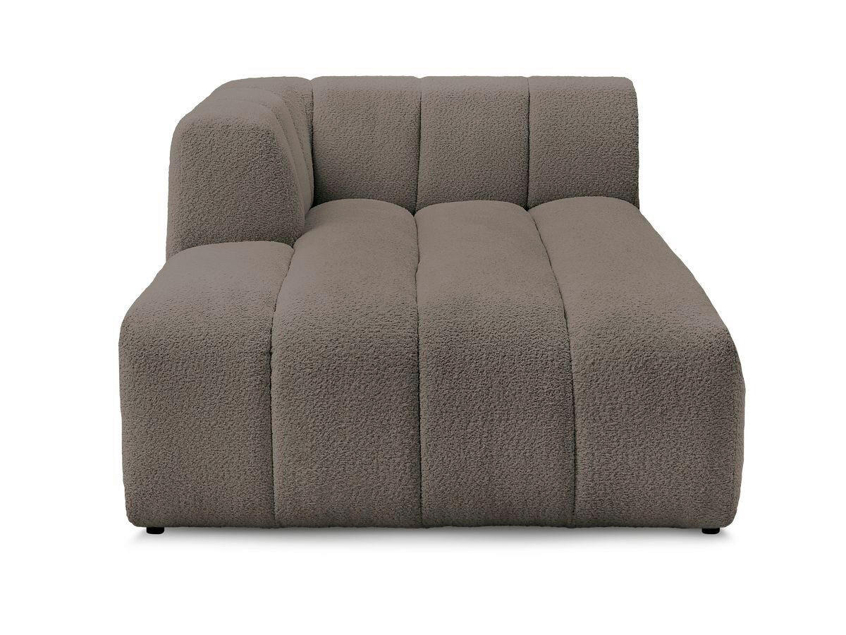 SOFAELEMENT ANNECY Bouclé Taupe  - Taupe/Schwarz, MODERN, Kunststoff/Textil (120/72/170cm)
