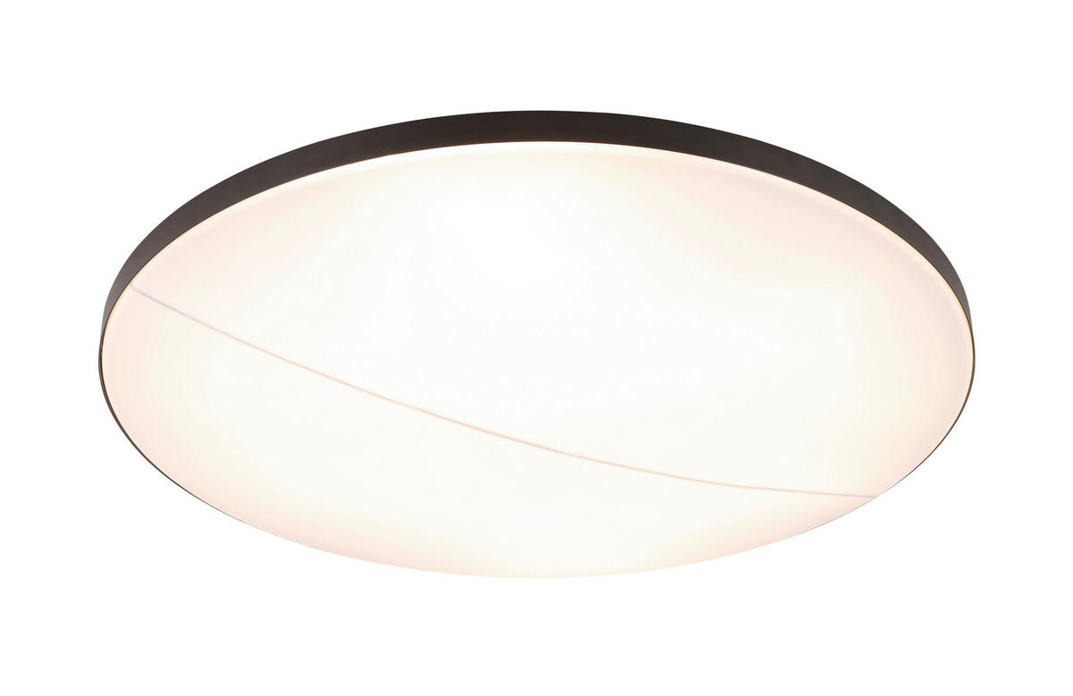 LED-DECKENLEUCHTE  79,5/10,5 cm    - Schwarz, Design, Kunststoff/Metall (79,5/10,5cm) - Novel