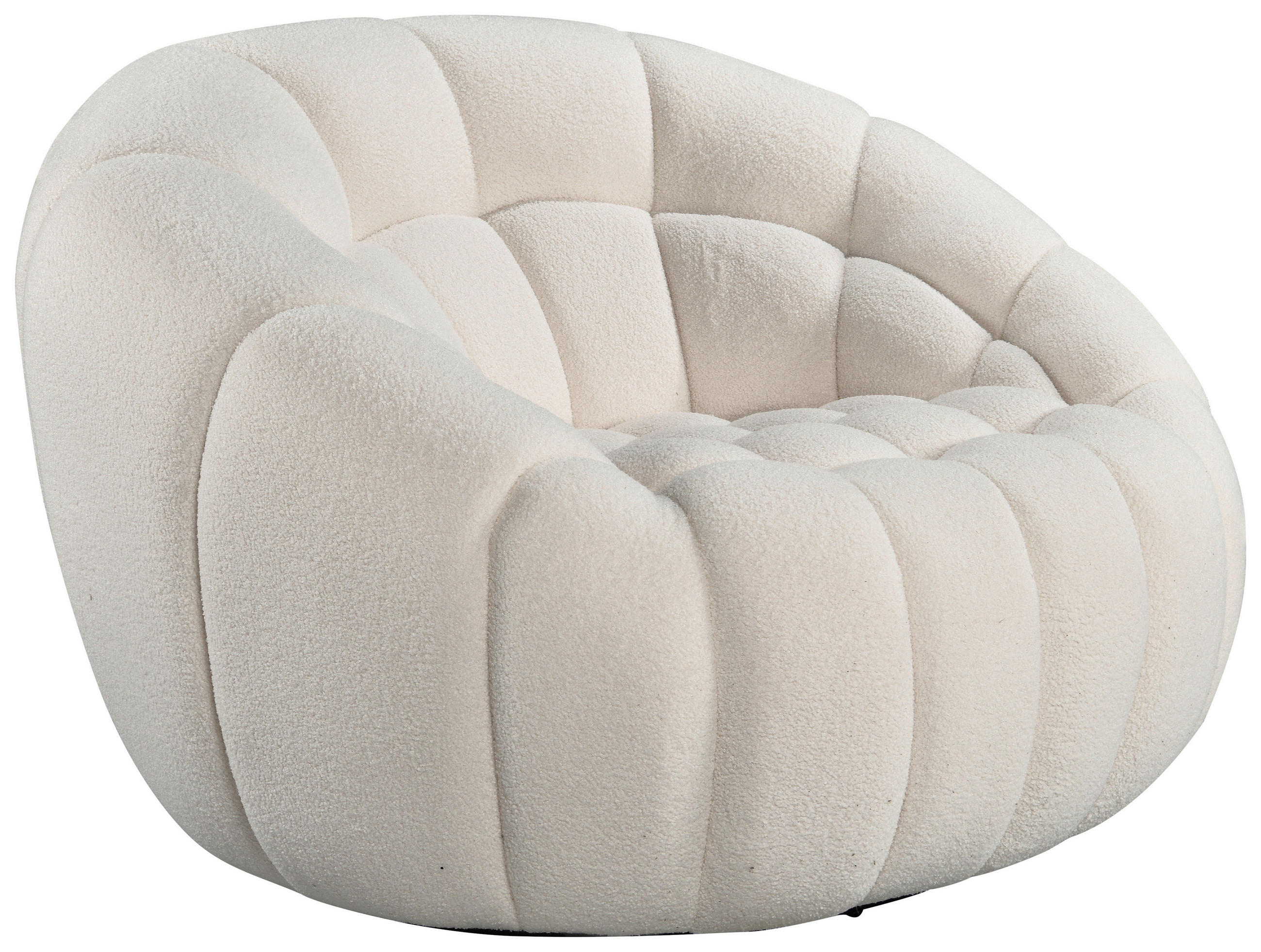 SESSEL Struktur Creme    - Creme/Schwarz, Design, Textil (114/77/104cm) - Carryhome