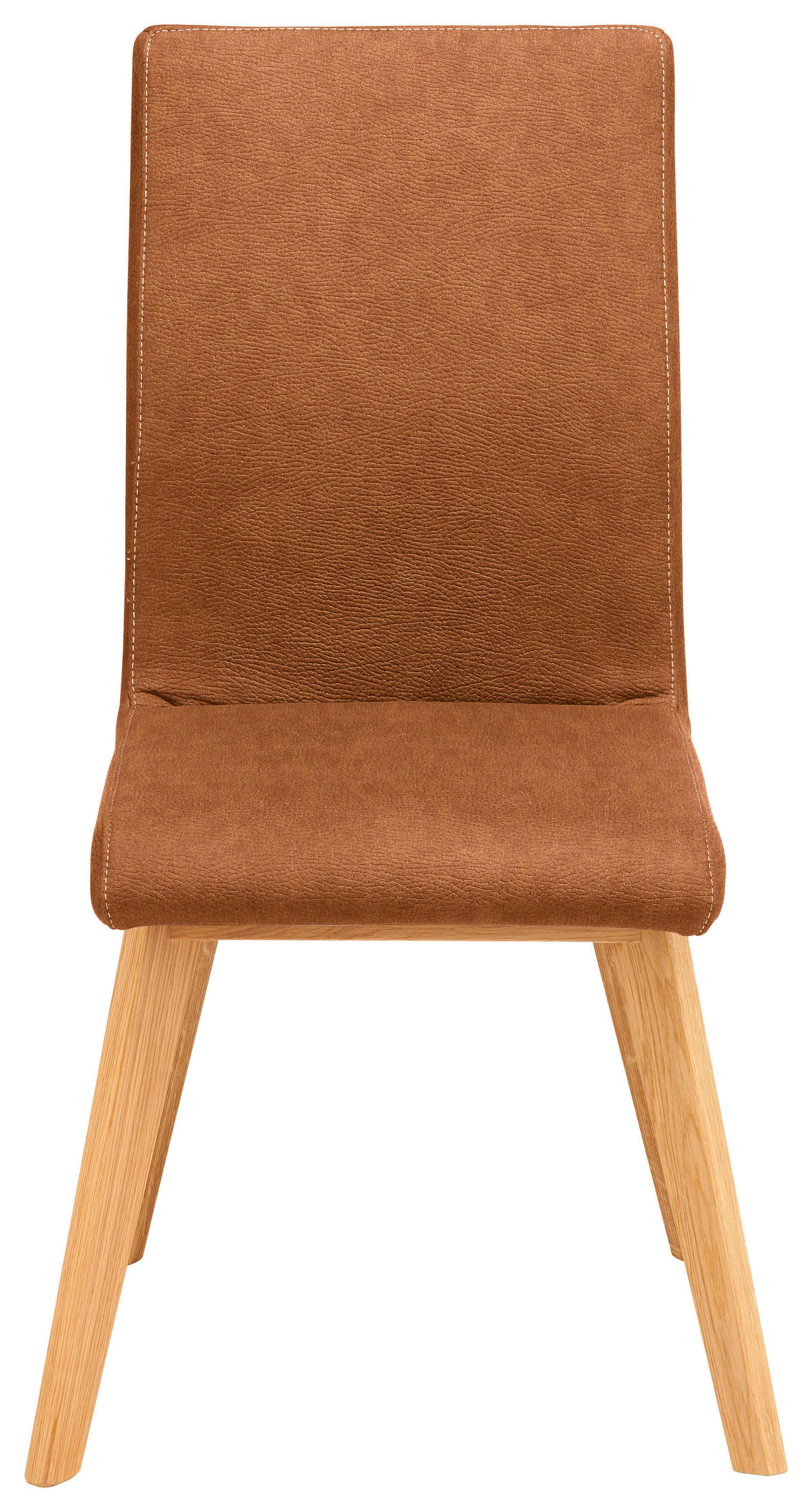 STUHL  in Mikrofaser Holz, Textil  - Cognac/Beige, Design, Holz/Textil (45/102/56cm) - Novel