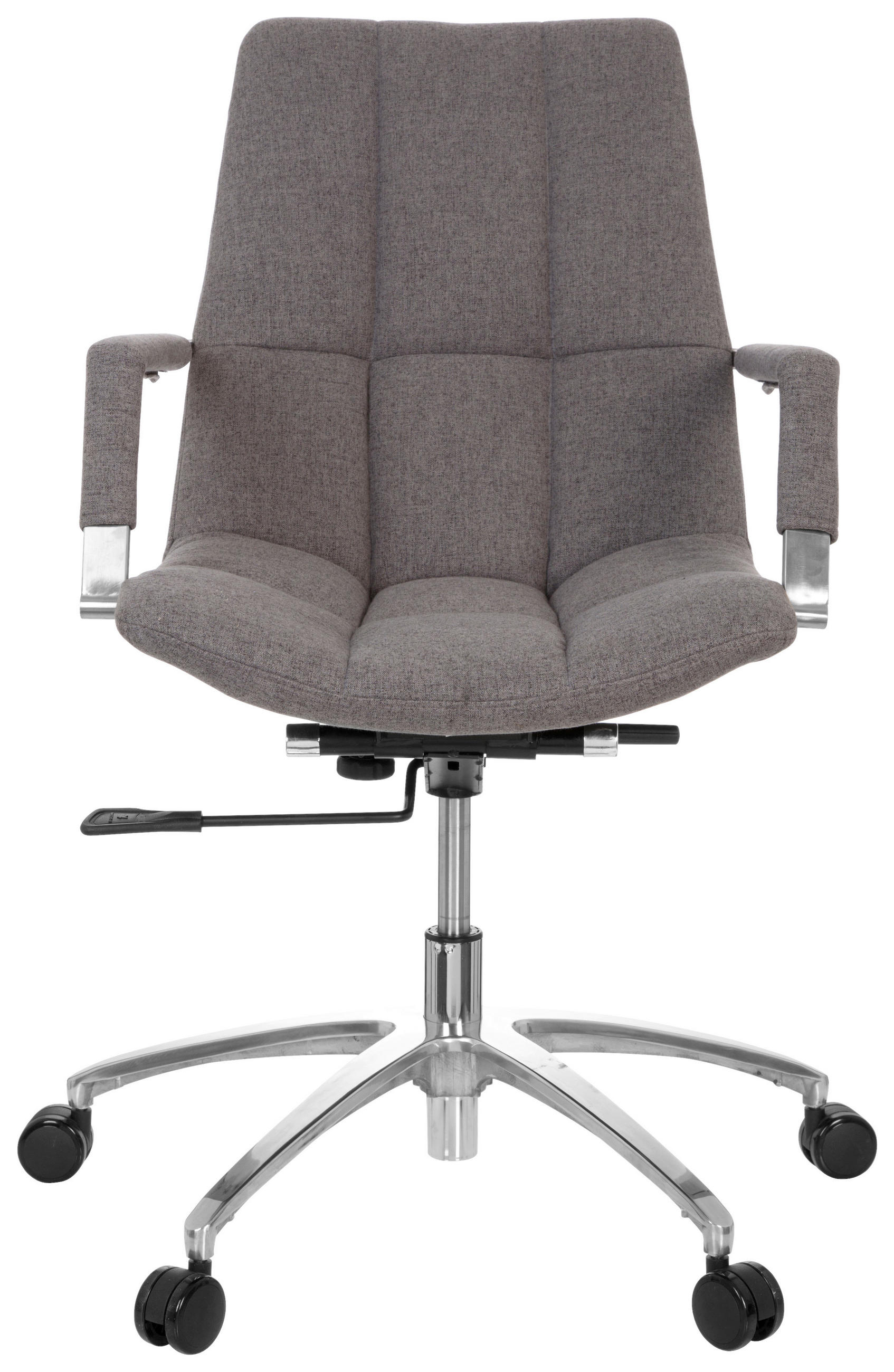 OTOČNÁ ŽIDLE, plochá tkanina, šedá, barvy stříbra - šedá/barvy stříbra, Moderní, kov/textil (58/102/60cm) - MID.YOU