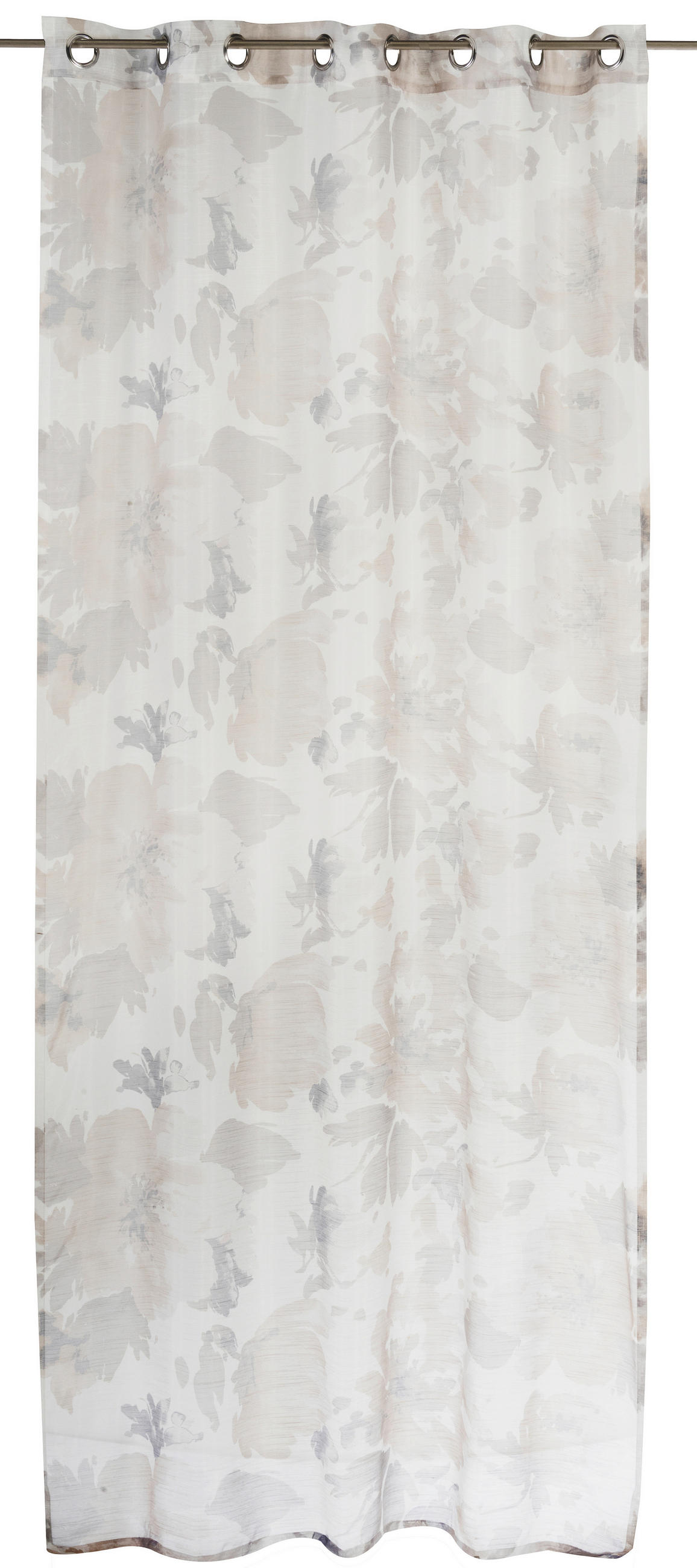 ÖSENSCHAL transparent 140/255 cm   - Beige, Basics, Textil (140/255cm)