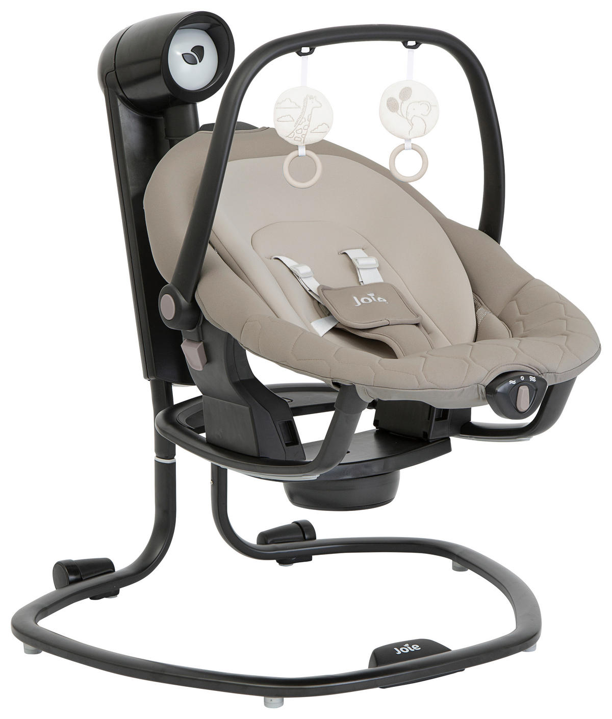 SCHAUKELWIPPE Serina 2in1 Weiß   - Hellbraun/Weiß, Basics, Textil/Metall (69/83/85cm) - Joie