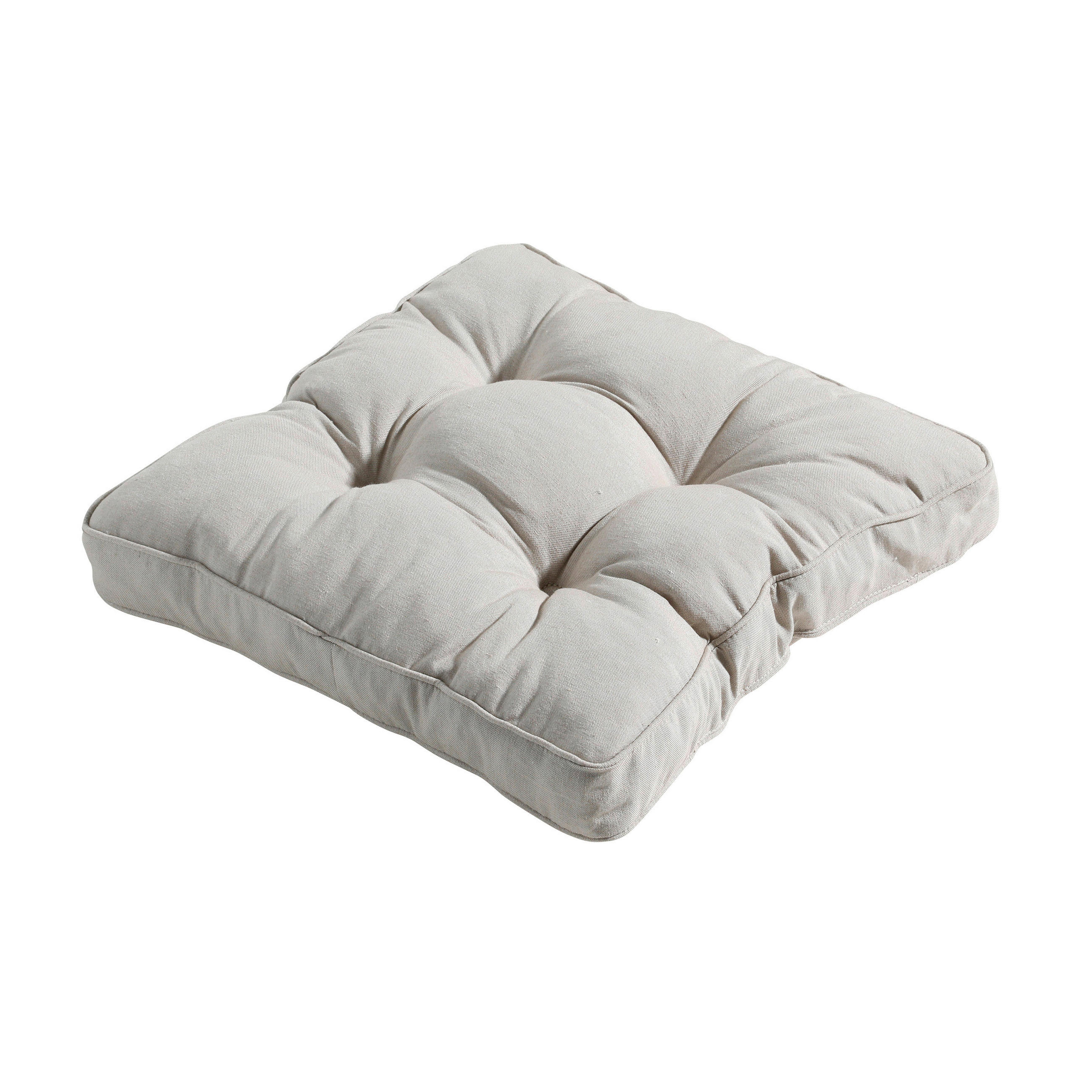 SITZKISSEN 47/47/6 cm    - Hellgrau, Basics, Textil (47/47/6cm)