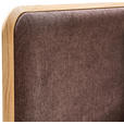 BETT 180/200 cm,  in Hellbraun, Wildeiche,  - Hellbraun/Wildeiche, Natur, Holz/Textil (180/200cm) - Linea Natura