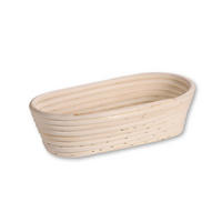 KOŠARA ZA VZHAJANJE TESTA     28/15/8 cm         - naravne barve, Basics, tekstil/les (28/15/8cm) - Kesper