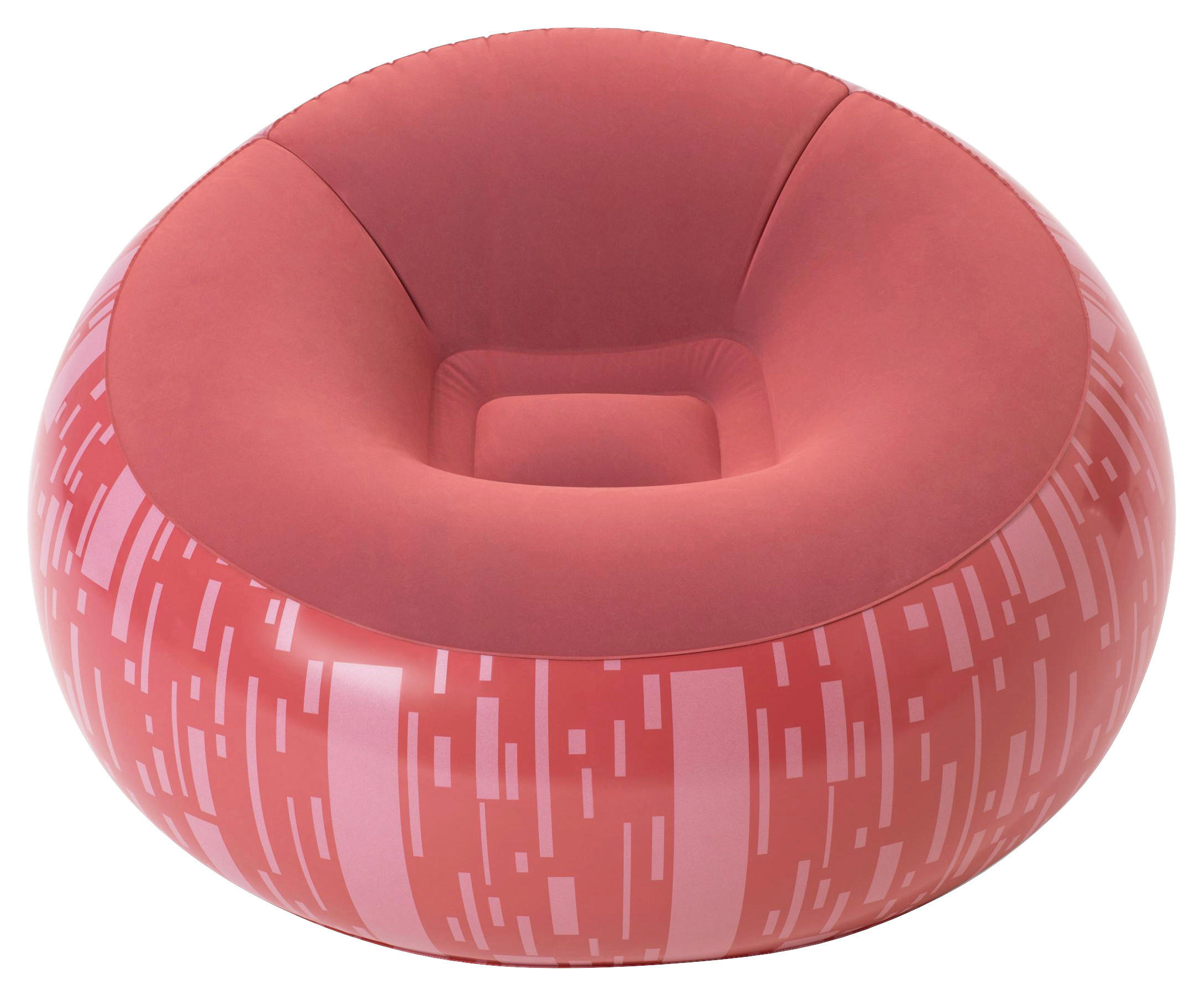 UPPBLÅSBAR FÅTÖLJ 112/112/66 cm  - röd, Klassisk, plast (112/112/66cm) - Bestway