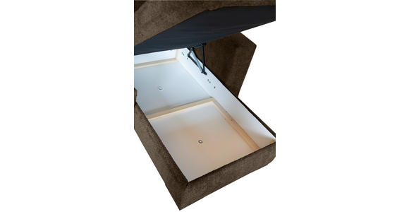 ECKSOFA Braun Webstoff  - Braun, KONVENTIONELL, Holz/Textil (170/235cm) - Carryhome