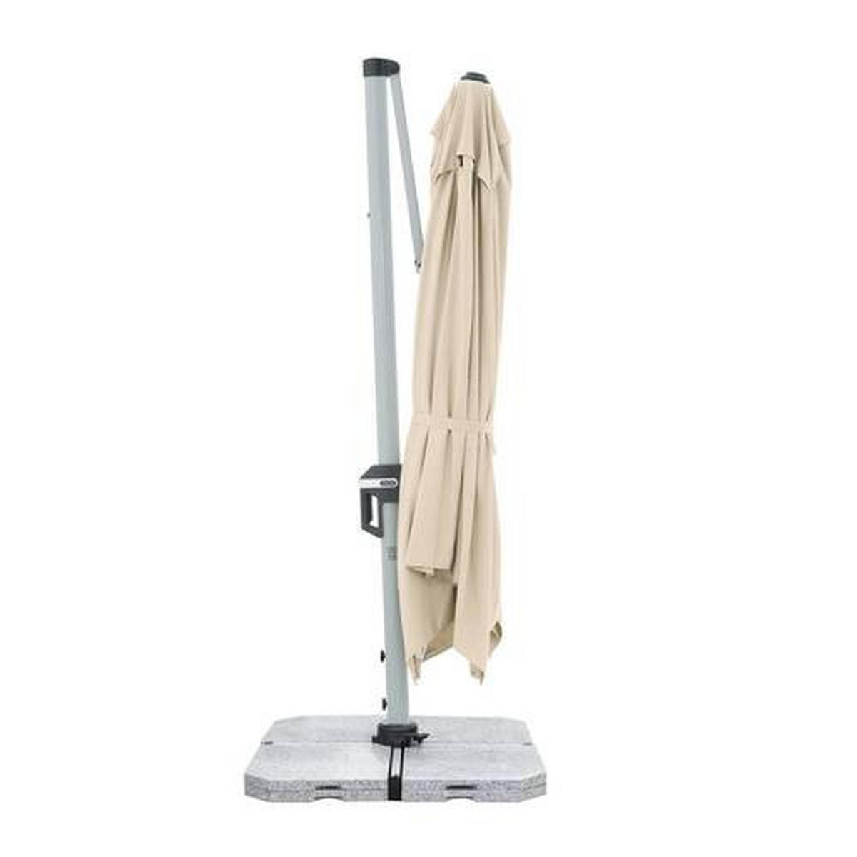 VÝKYVNÝ SLNEČNÍK 350/260 cm - prírodná farba/antracitová, kov/textil (350/260cm) - Doppler