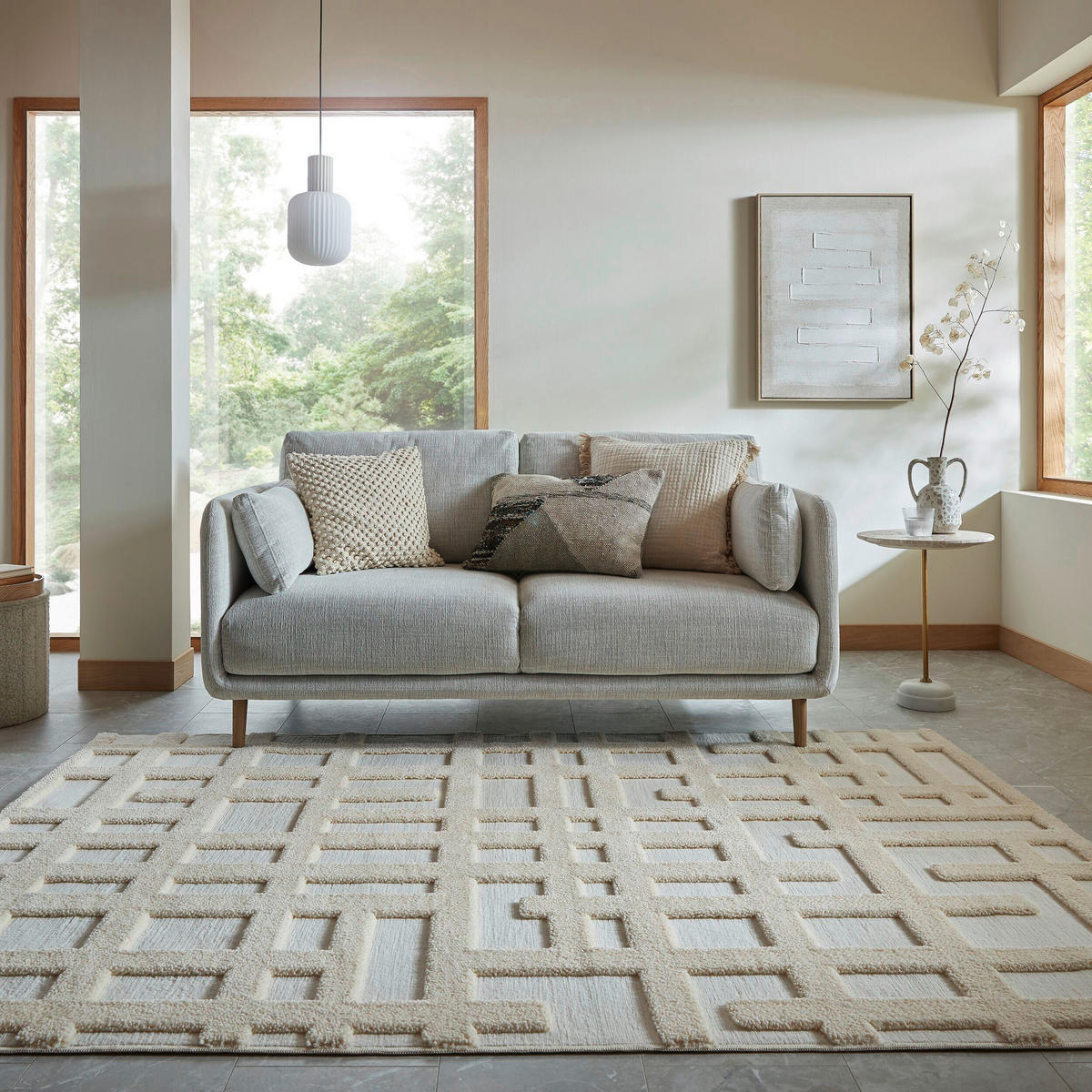 HOCHFLORTEPPICH 200/300 cm Elevado Elfenbein  - Elfenbein, Basics, Kunststoff/Textil (200/300cm) - Flair Rugs