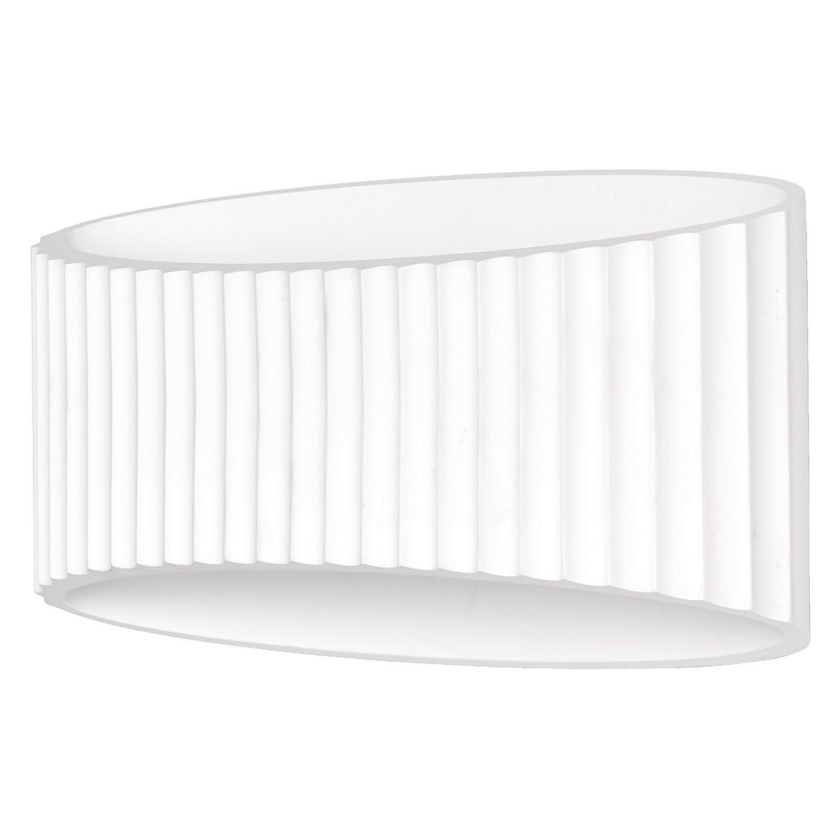 WANDLEUCHTE 34,5/13,6/18 cm   - Weiß, Natur, Stein (34,5/13,6/18cm) - Ledvance