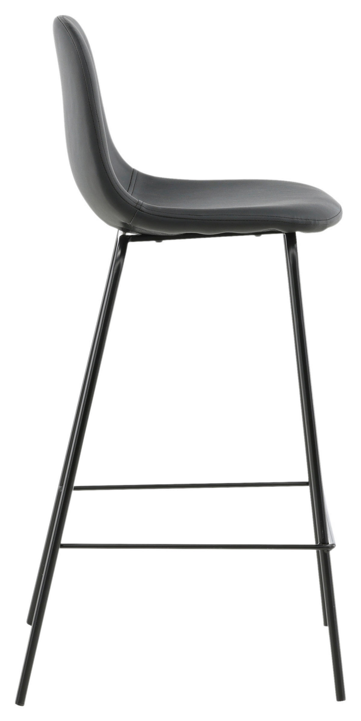 BARPALL SET i svart  - svart, Design, metall/textil (41,5/105/43cm) - Livetastic