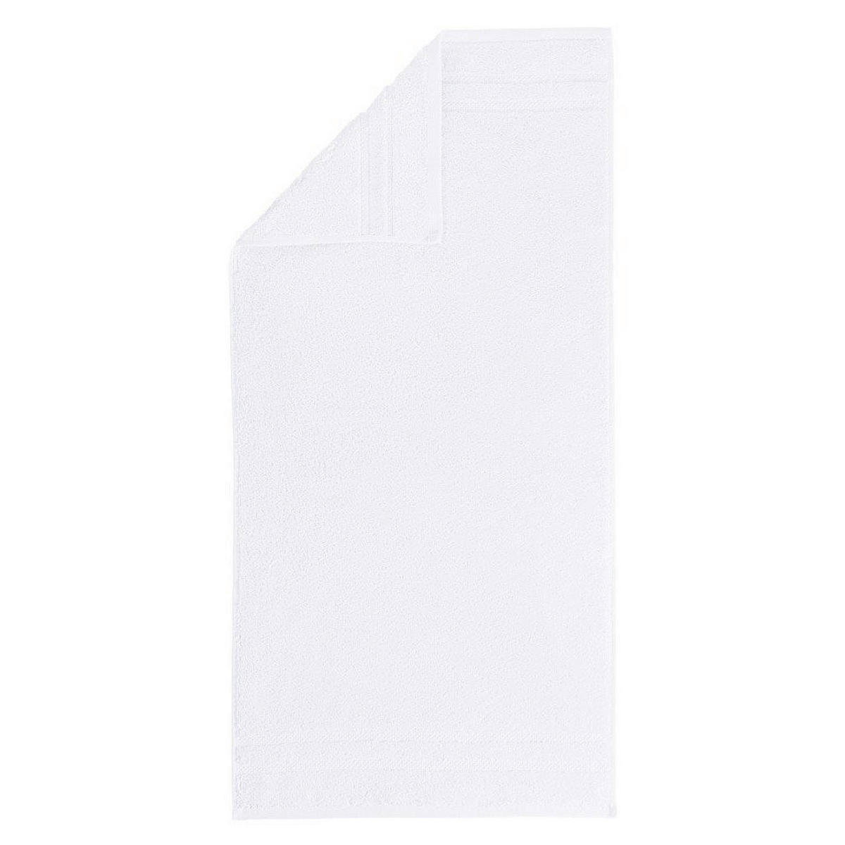 HANDTUCH 50/100 cm Micro Touch Weiß Hochglanz  - Weiß Hochglanz, Basics, Textil (50/100cm)