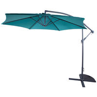 Umbrelă Cu Picior Lateral  300/300 cm  - albastru/verde, Modern, metal/textil (300/300cm) - Xora