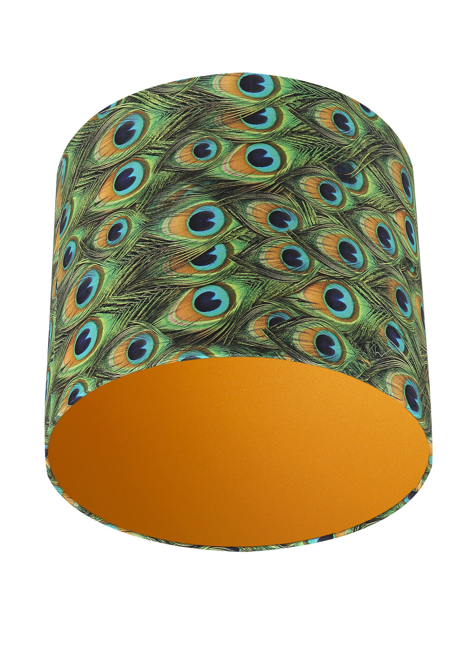 XXXLutz Leuchtenschirm Velour Blau 24 cm