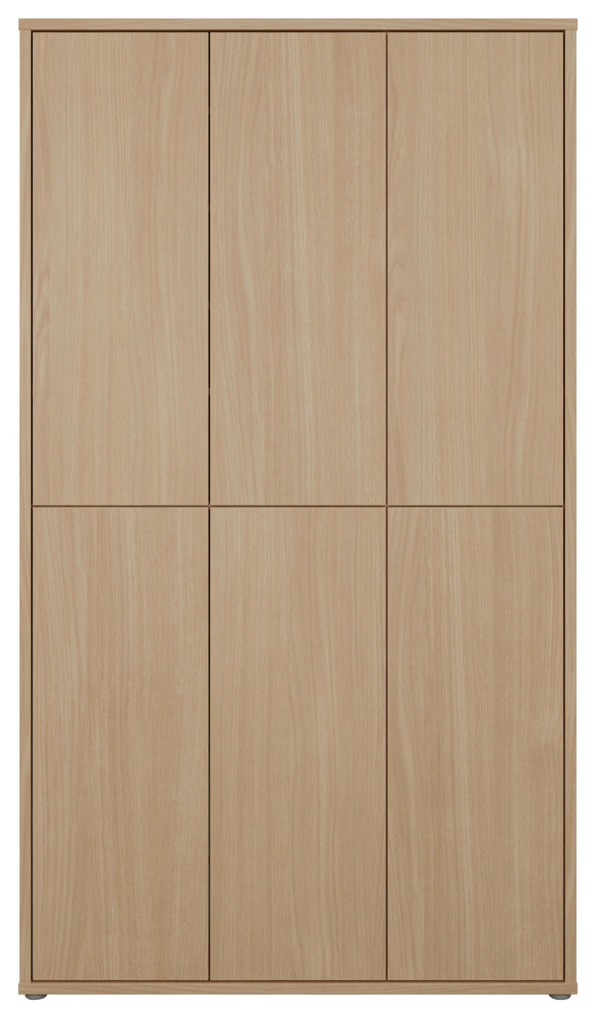 SCHUHSCHRANK 109,2/191,9/34,9 cm  - Eichefarben/Grau, MODERN, Holzwerkstoff/Kunststoff (109,2/191,9/34,9cm) - Carryhome