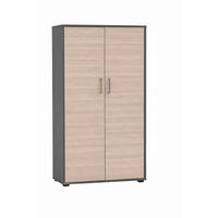 AKTENSCHRANK Anthrazit, Beige  - Beige/Anthrazit, MODERN, Holzwerkstoff (80,1/150/38,2cm) - MID.YOU