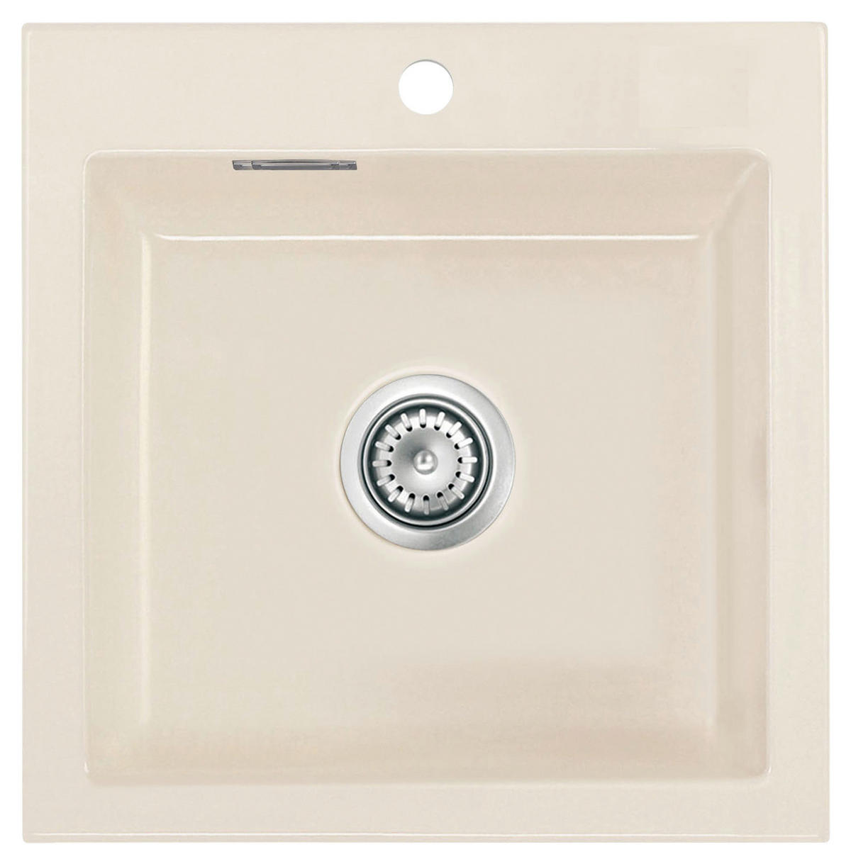 SPÜLE Mera 51 / 50010110  - Magnolie, Basics, Keramik (51/51/20cm) - Systemceram