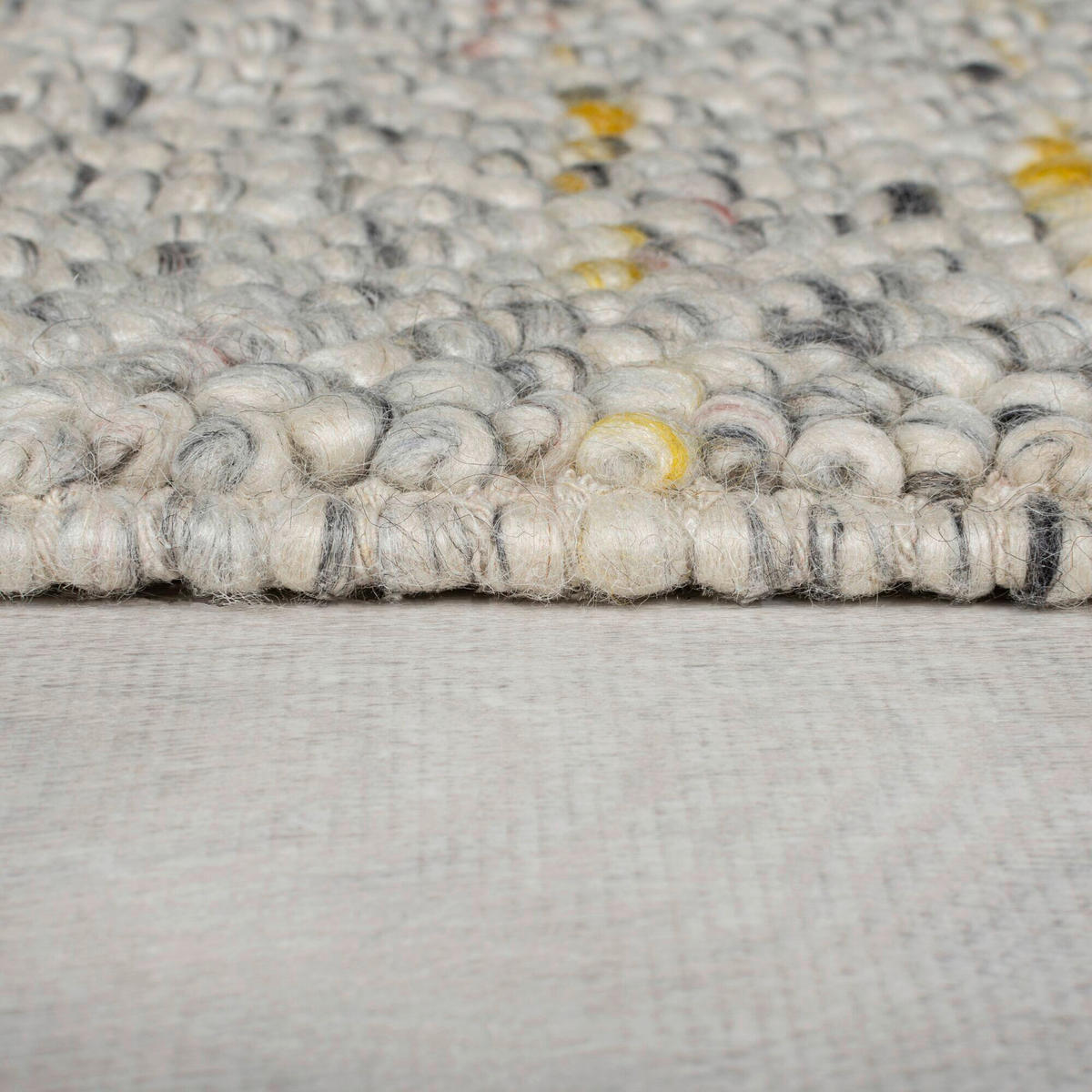 HANDWEBTEPPICH 120/170 cm MINERALS Schwarz, Weiß  - Schwarz/Weiß, KONVENTIONELL, Textil (120/170cm)