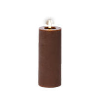 LED-KERZE 7/19 cm  - Dunkelbraun, Basics, Kunststoff/Paraffin (7/19cm) - Ambia Home