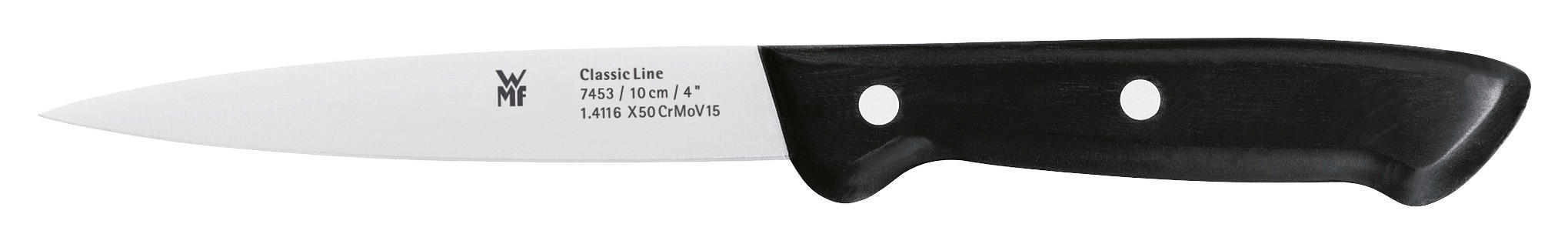 UNIVERSALMESSER Classic Line Edelstahl 20 cm  - Edelstahlfarben/Schwarz, Design, Kunststoff/Metall (20cm) - WMF