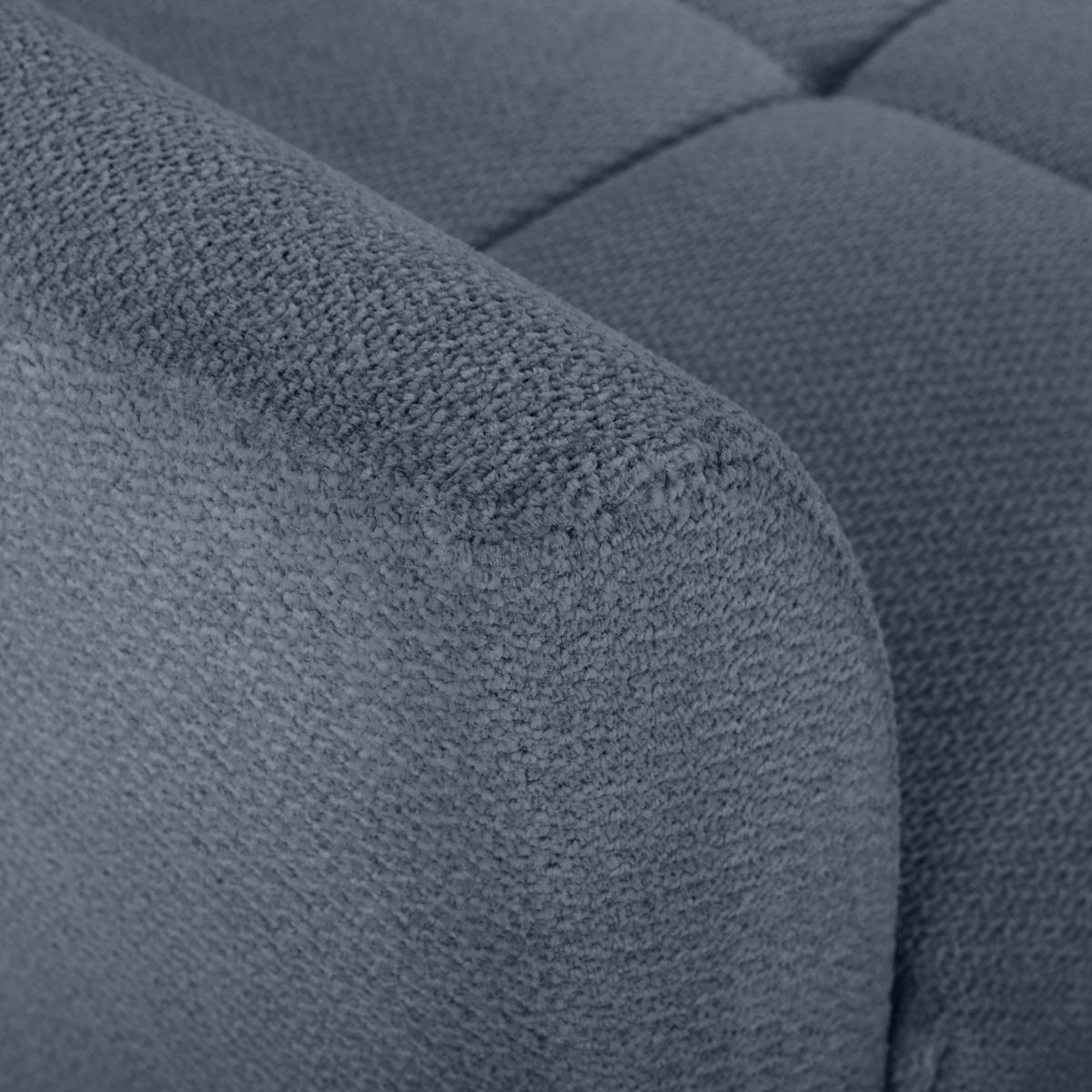 ECKSOFA Blaugrau Webstoff  - Buchefarben/Blaugrau, KONVENTIONELL, Holz/Textil (294/169cm) - Carryhome